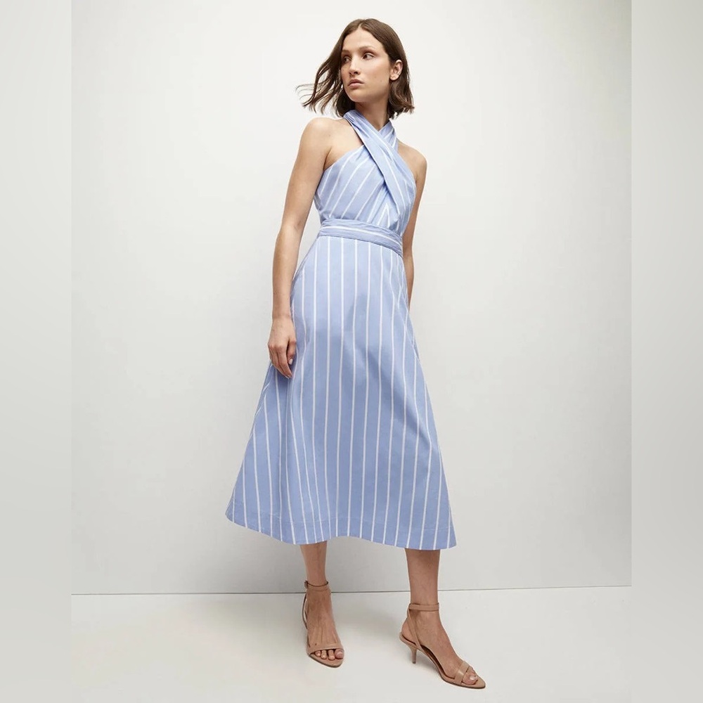 Veronica Beard Baylee Striped Poplin Dress size 0